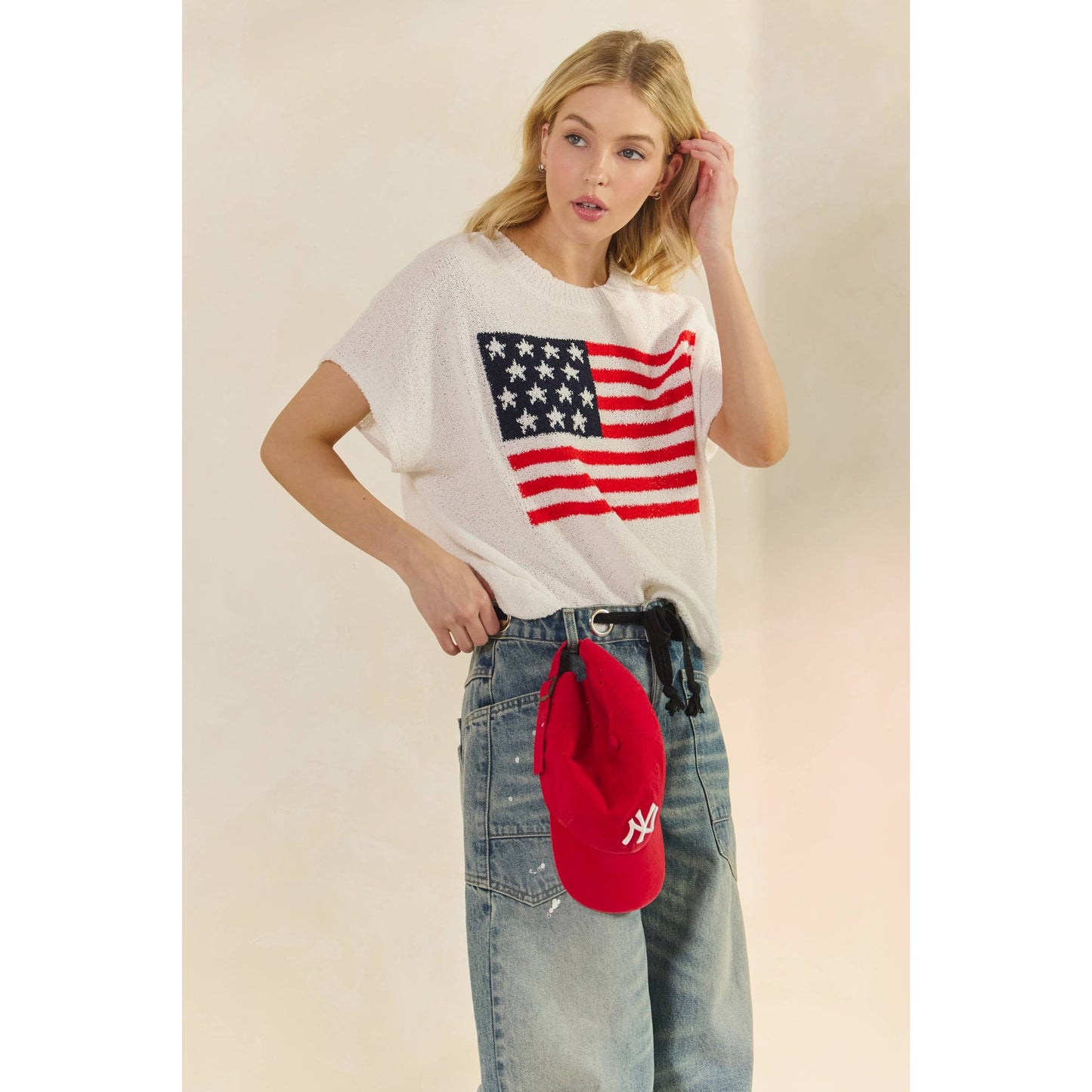Anthem Sweater Short Sleeve Top