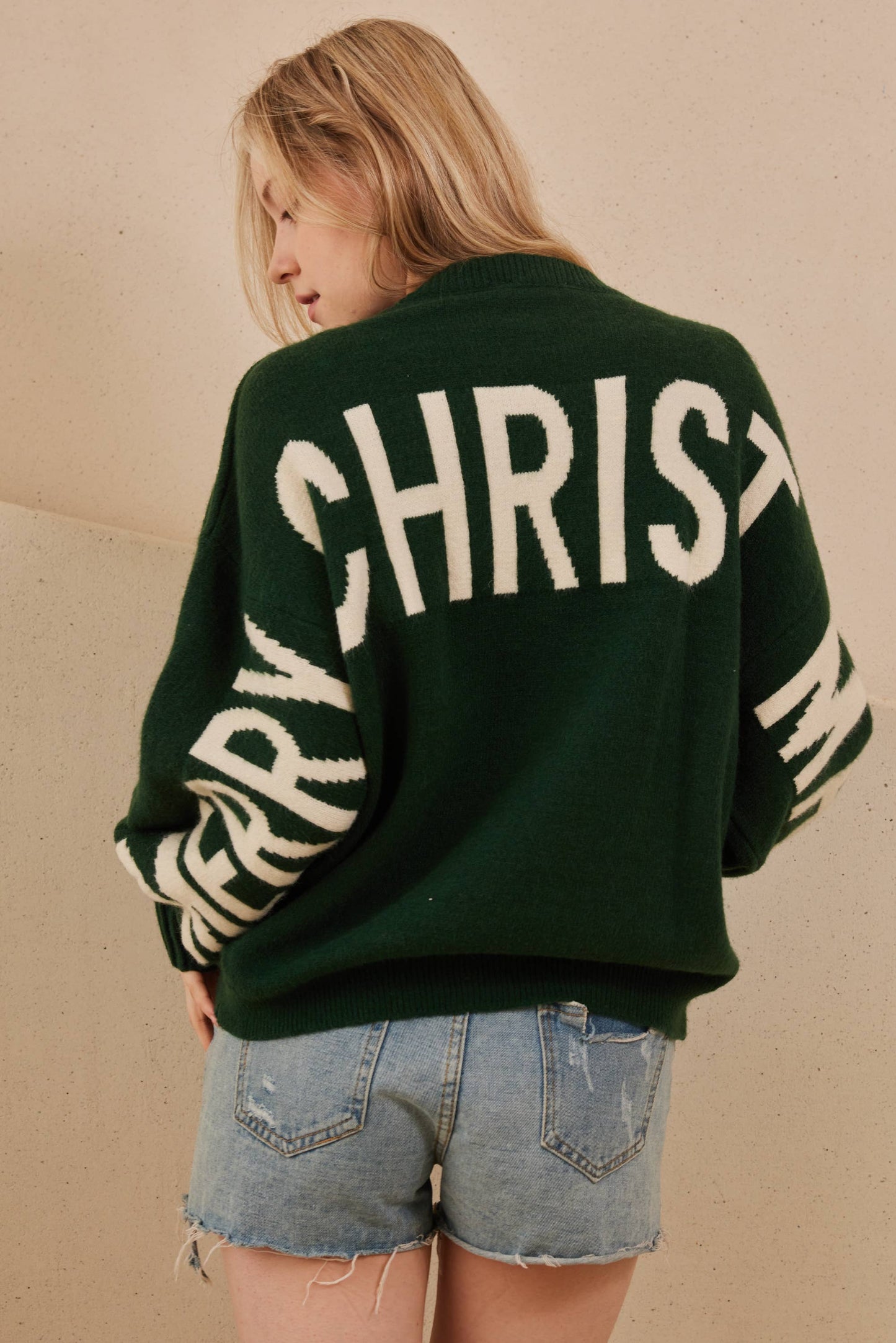 OVERSIZE Christmas Sweater with Lettering