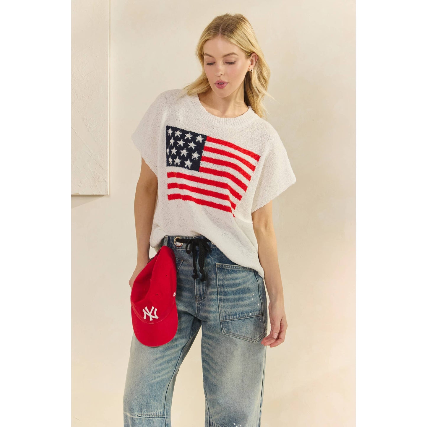 Anthem Sweater Short Sleeve Top
