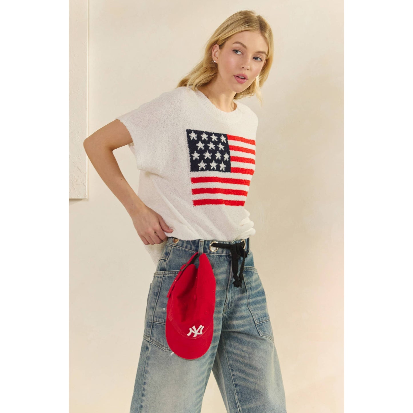 Anthem Sweater Short Sleeve Top