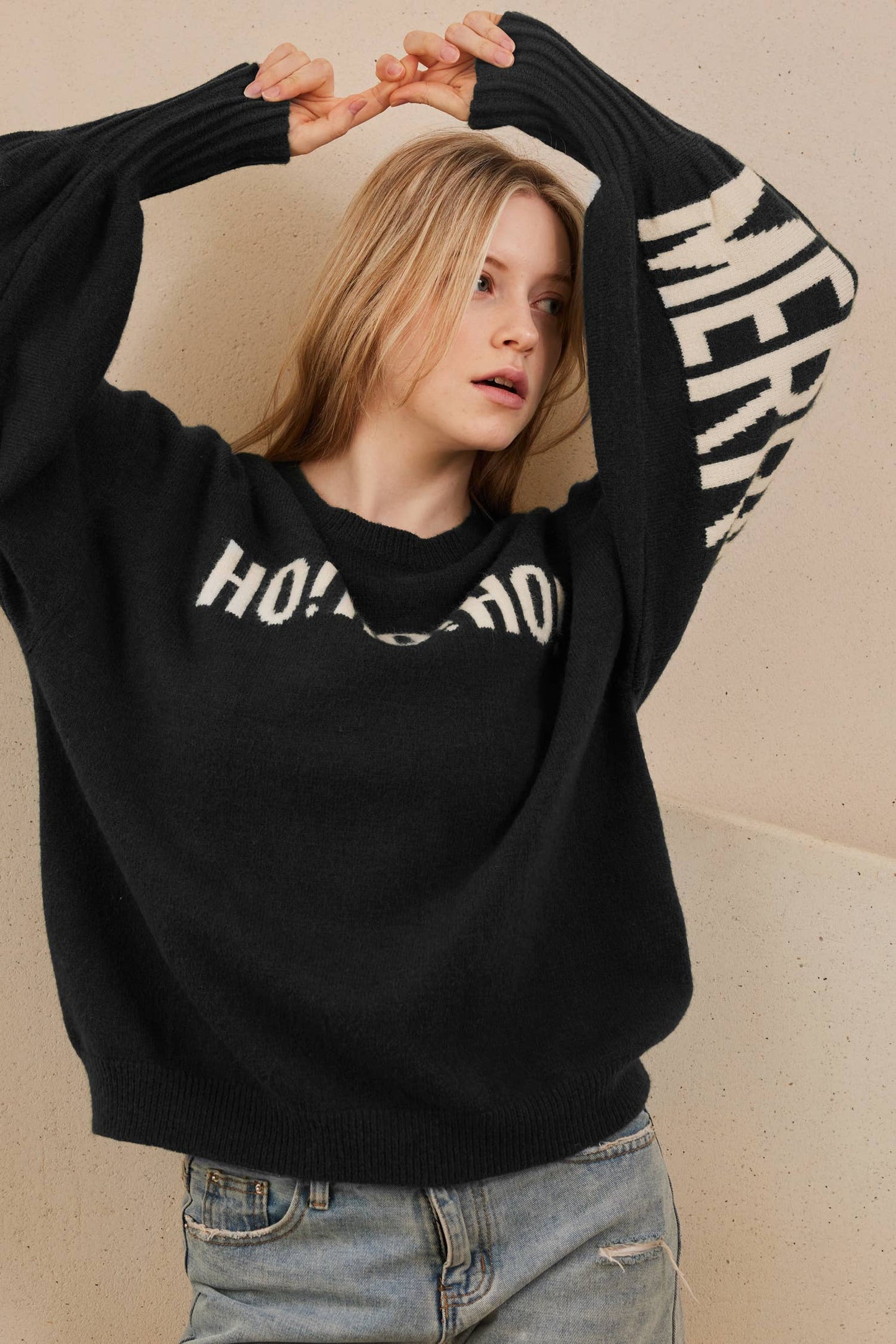 OVERSIZE Christmas Sweater with Lettering