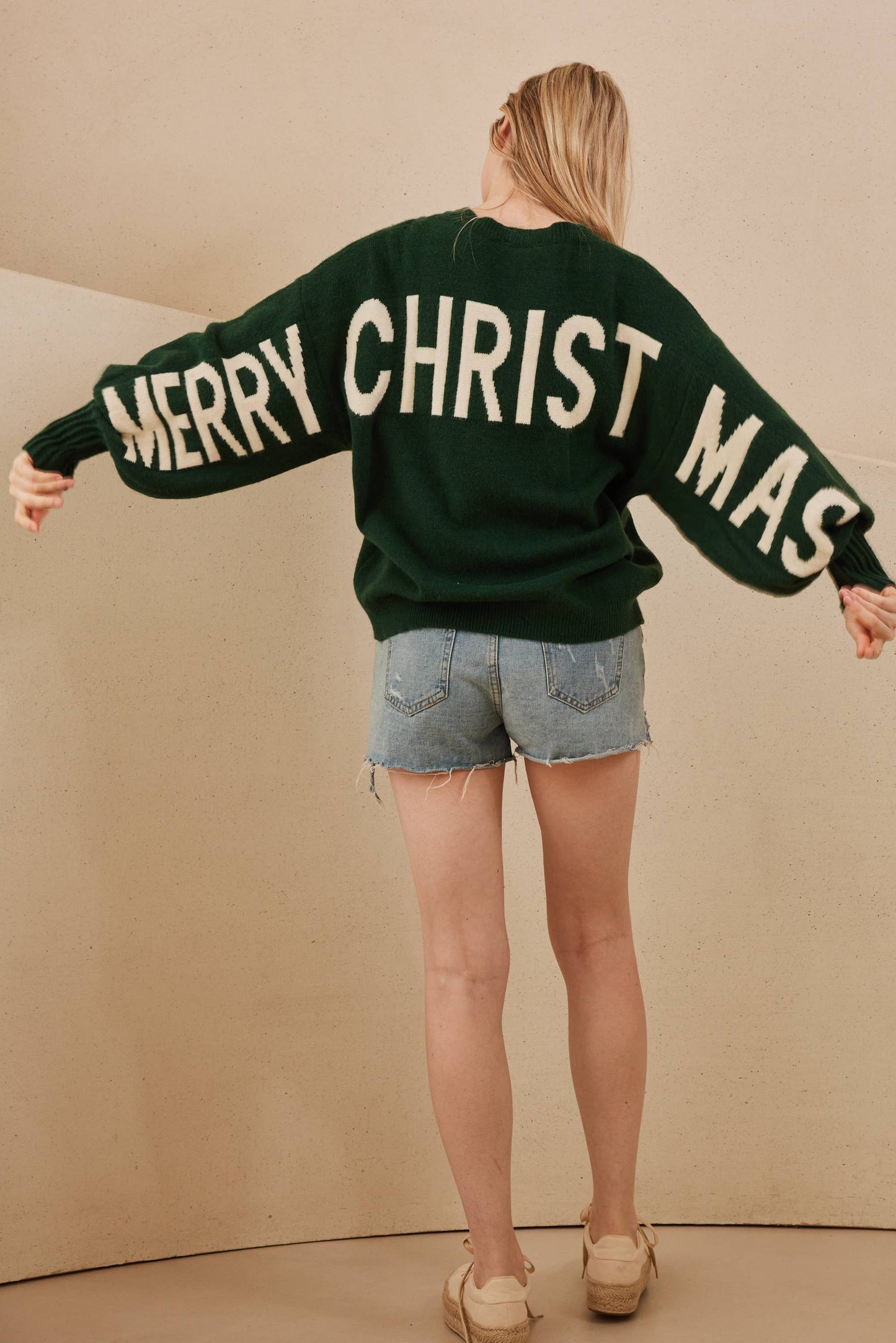 OVERSIZE Christmas Sweater with Lettering