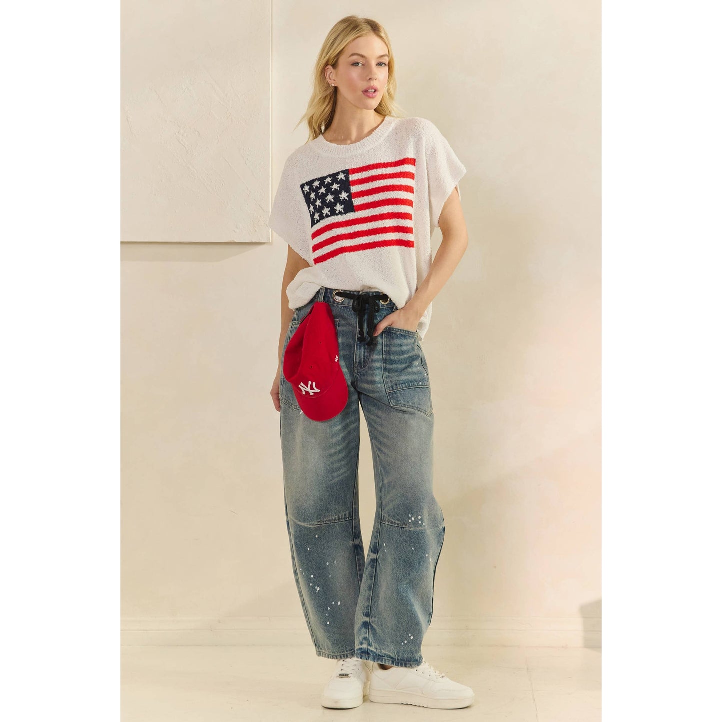 Anthem Sweater Short Sleeve Top