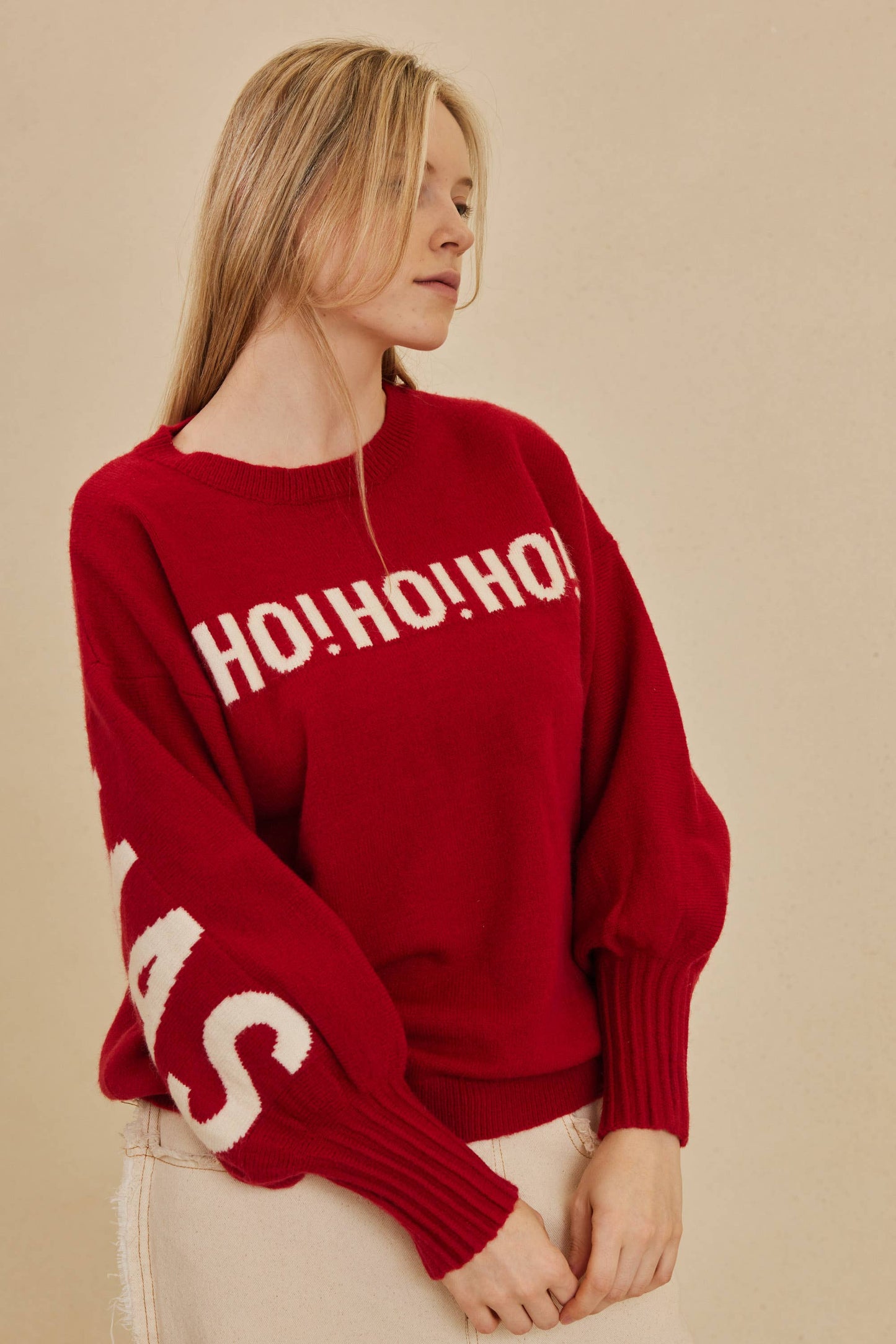 OVERSIZE Christmas Sweater with Lettering