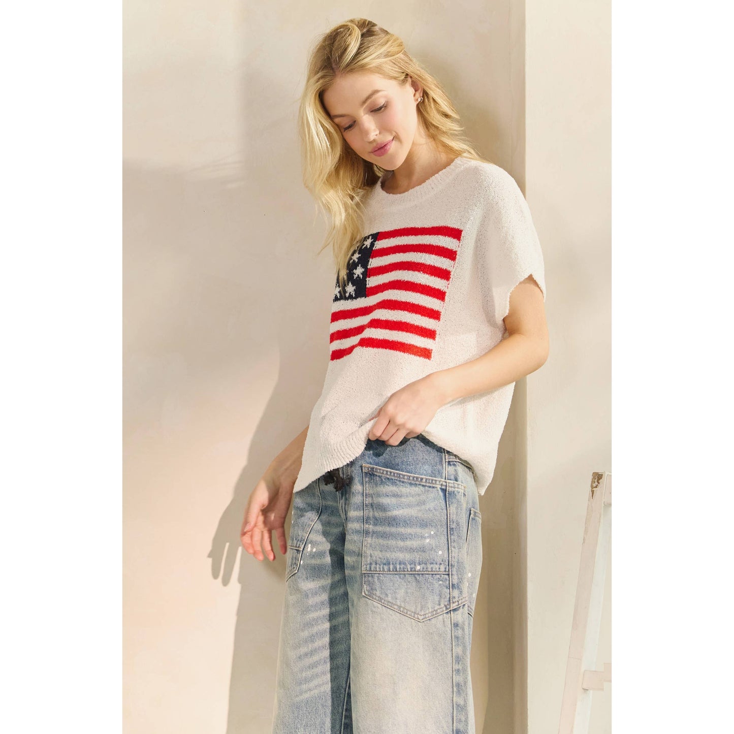 Anthem Sweater Short Sleeve Top