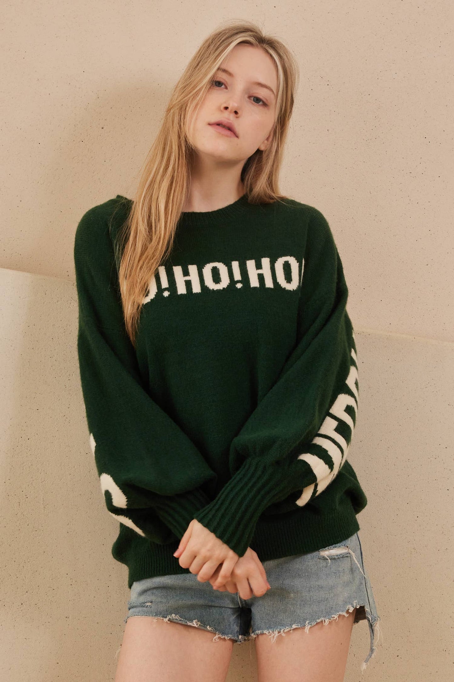OVERSIZE Christmas Sweater with Lettering
