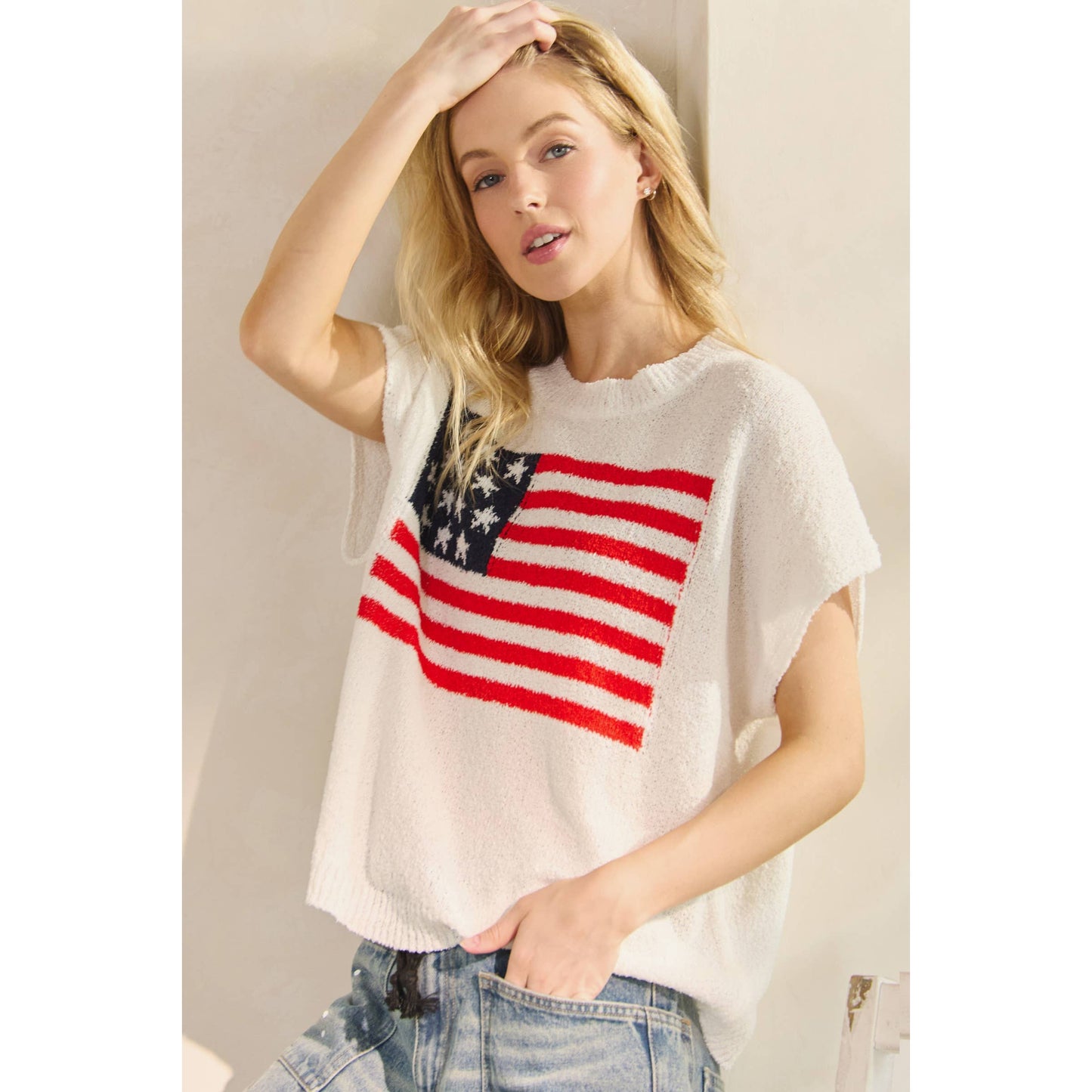 Anthem Sweater Short Sleeve Top