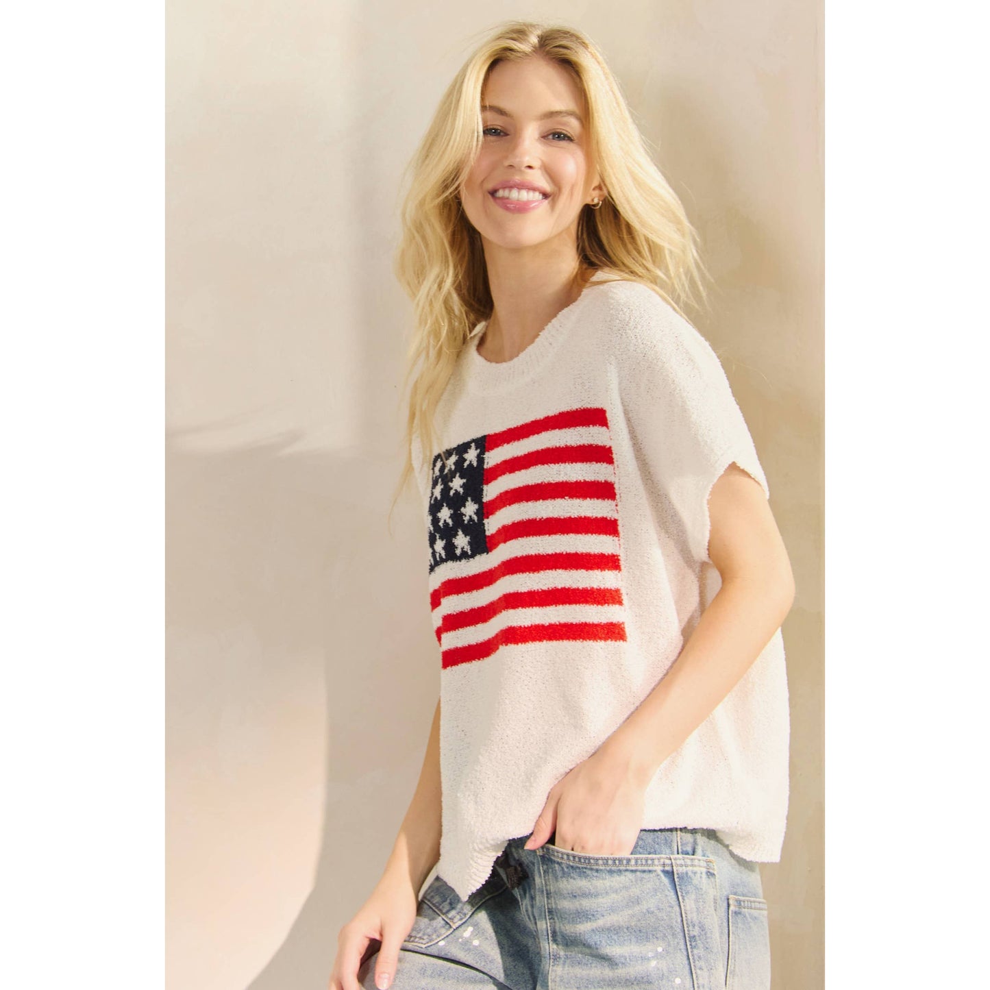 Anthem Sweater Short Sleeve Top