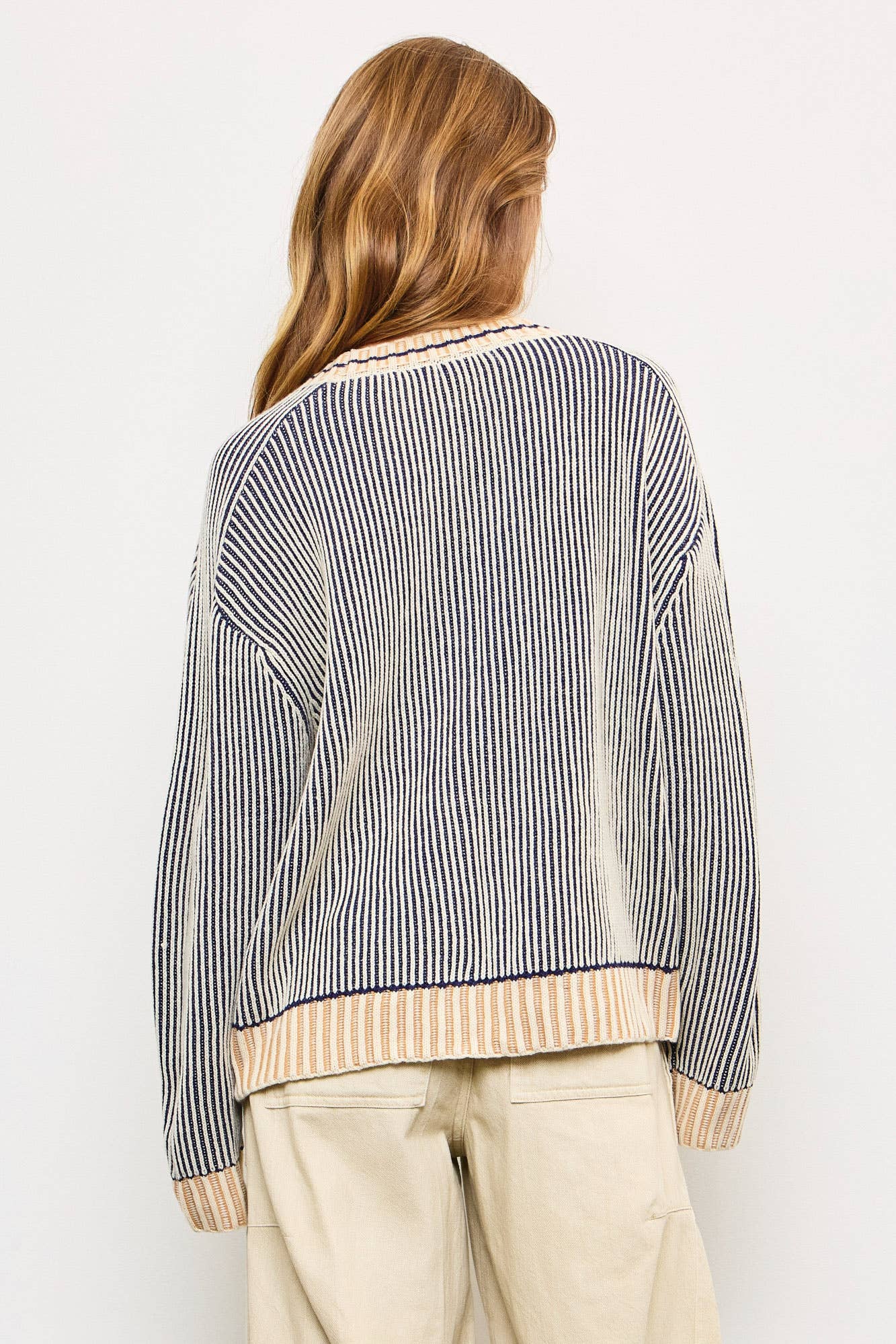 RIBBED KNIT CARDIGAN