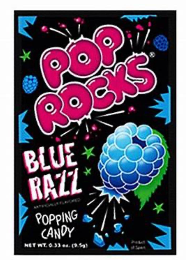 Nostalgic Pop Rocks “Blue Raspberry” Flavor 24ct Dsp Box