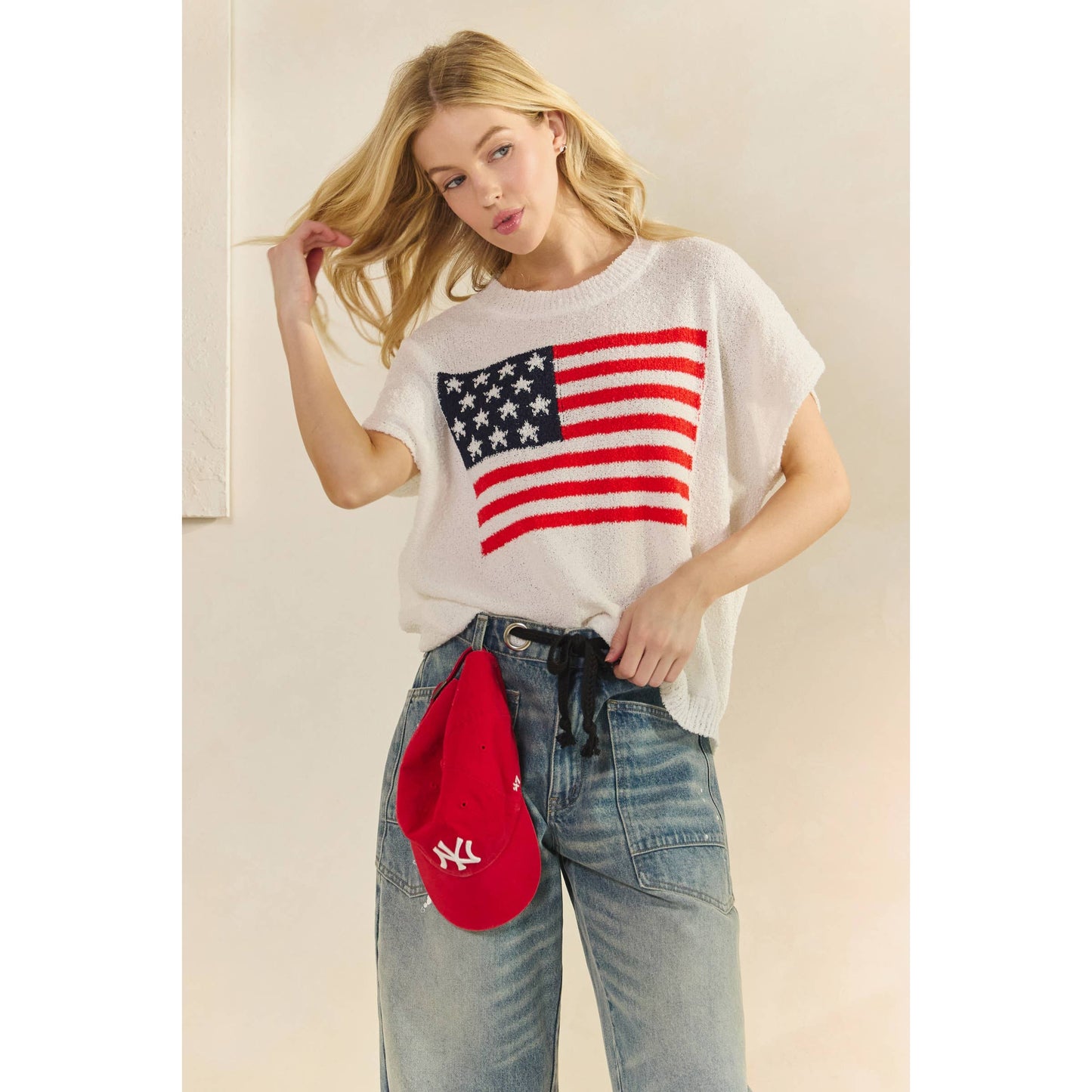 Anthem Sweater Short Sleeve Top