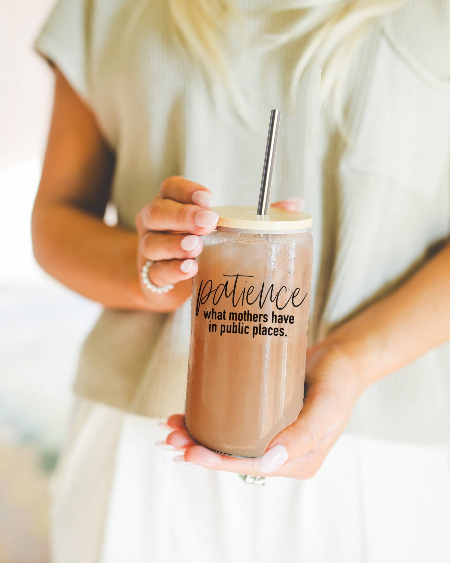 Women Empowerment Gifts, Glass Tumblers with Straws & Lid