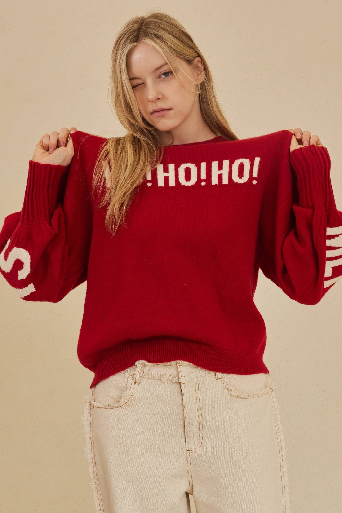 Christmas Sweater with Lettering