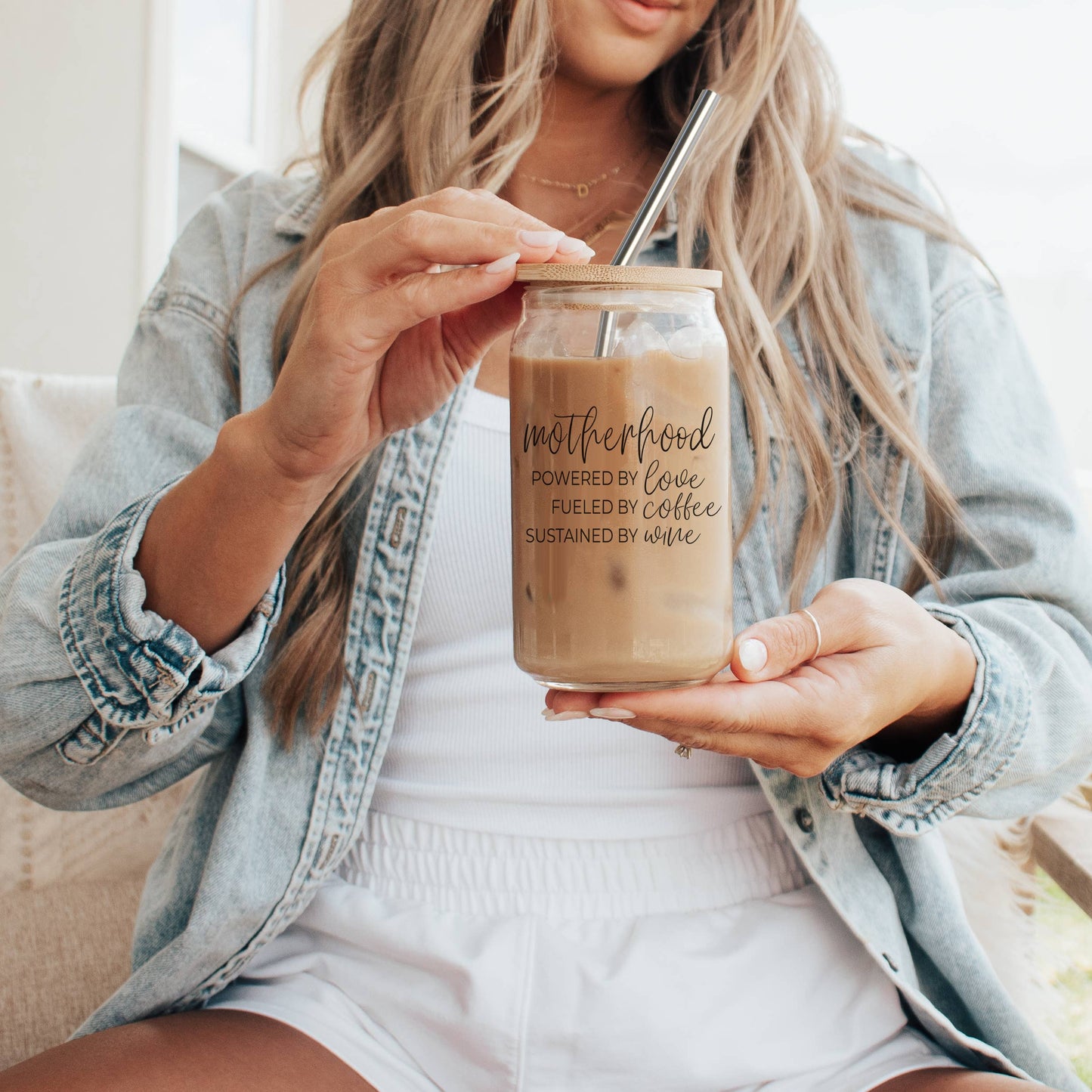 Women Empowerment Gifts, Glass Tumblers with Straws & Lid