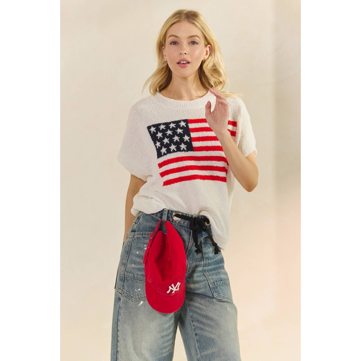 Anthem Sweater Short Sleeve Top