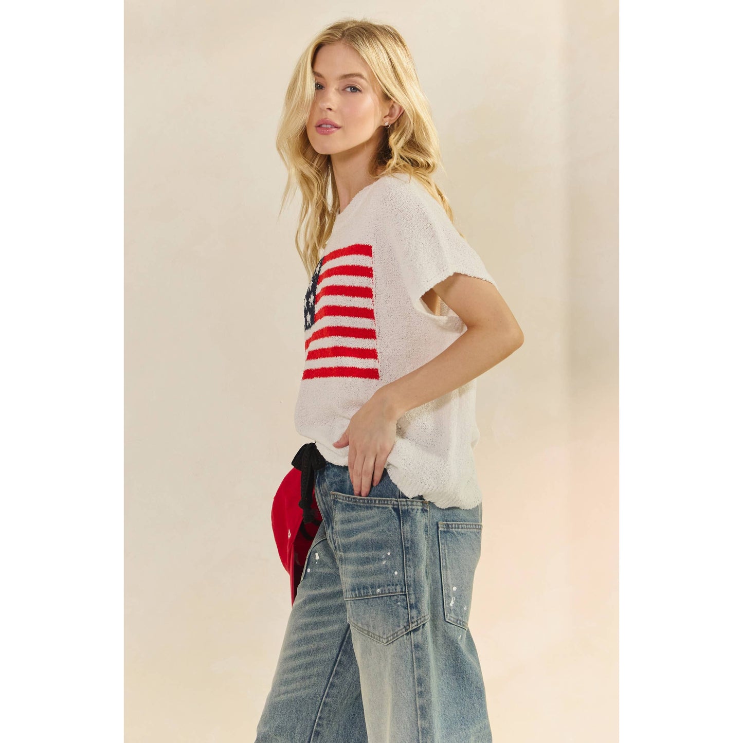 Anthem Sweater Short Sleeve Top