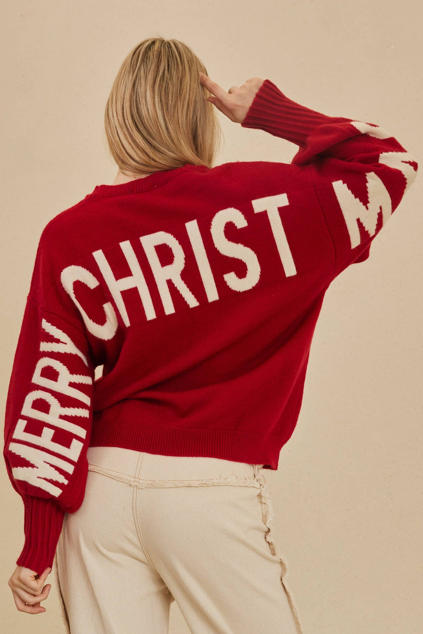 Christmas Sweater with Lettering