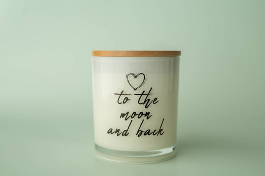 To The Moon and Back Love Valentines Day Soy Candle