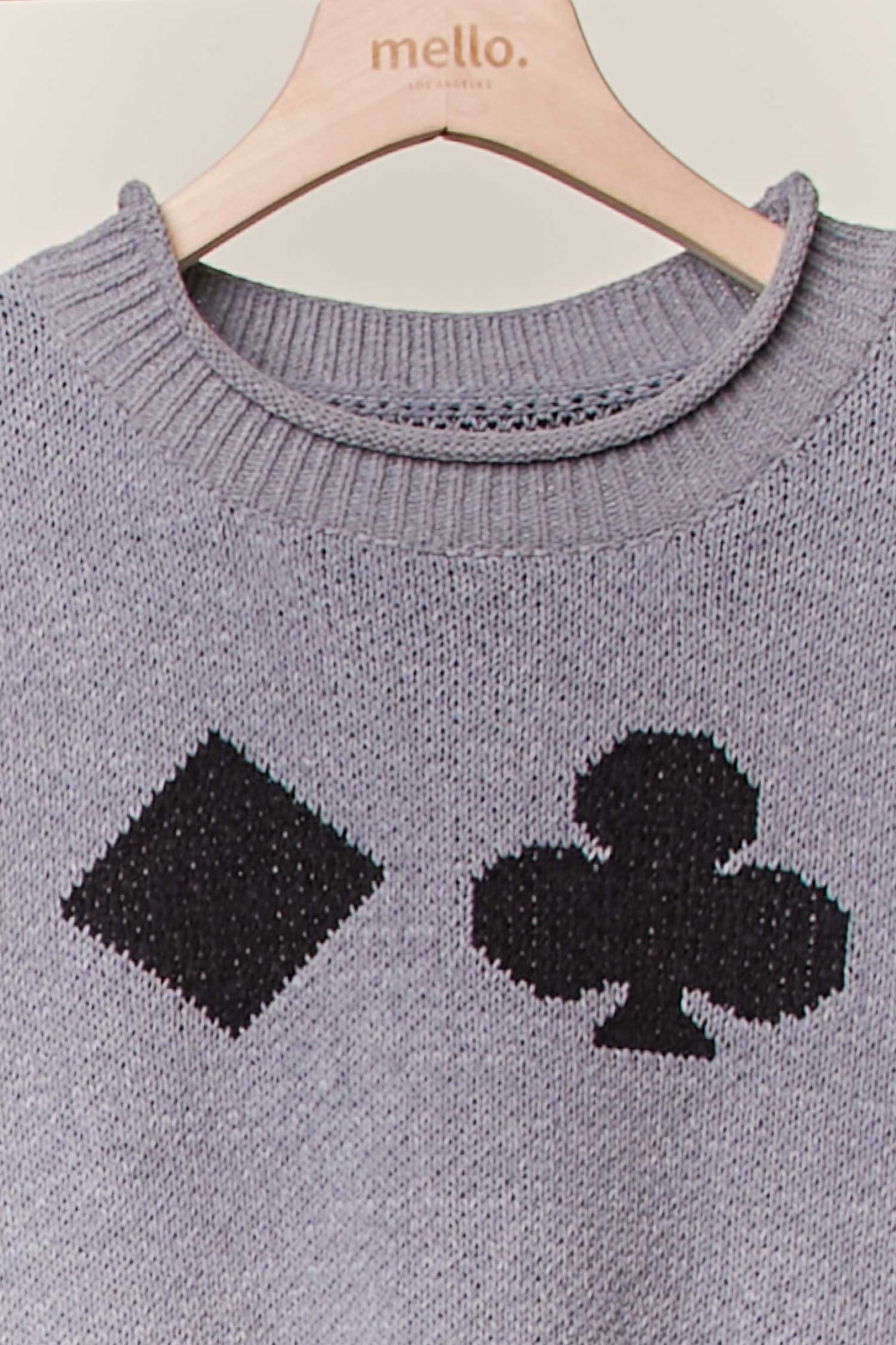 Playing Card Pattern Sweater