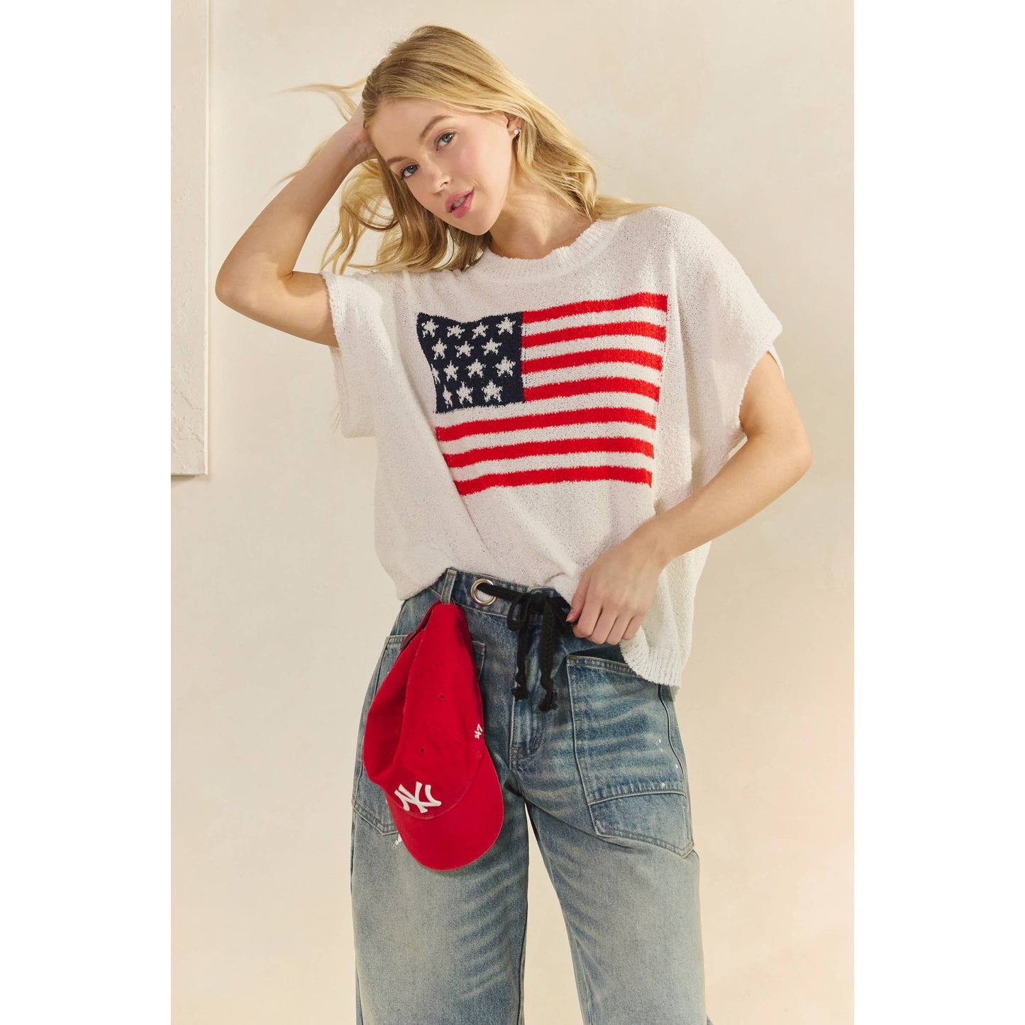 Anthem Sweater Short Sleeve Top
