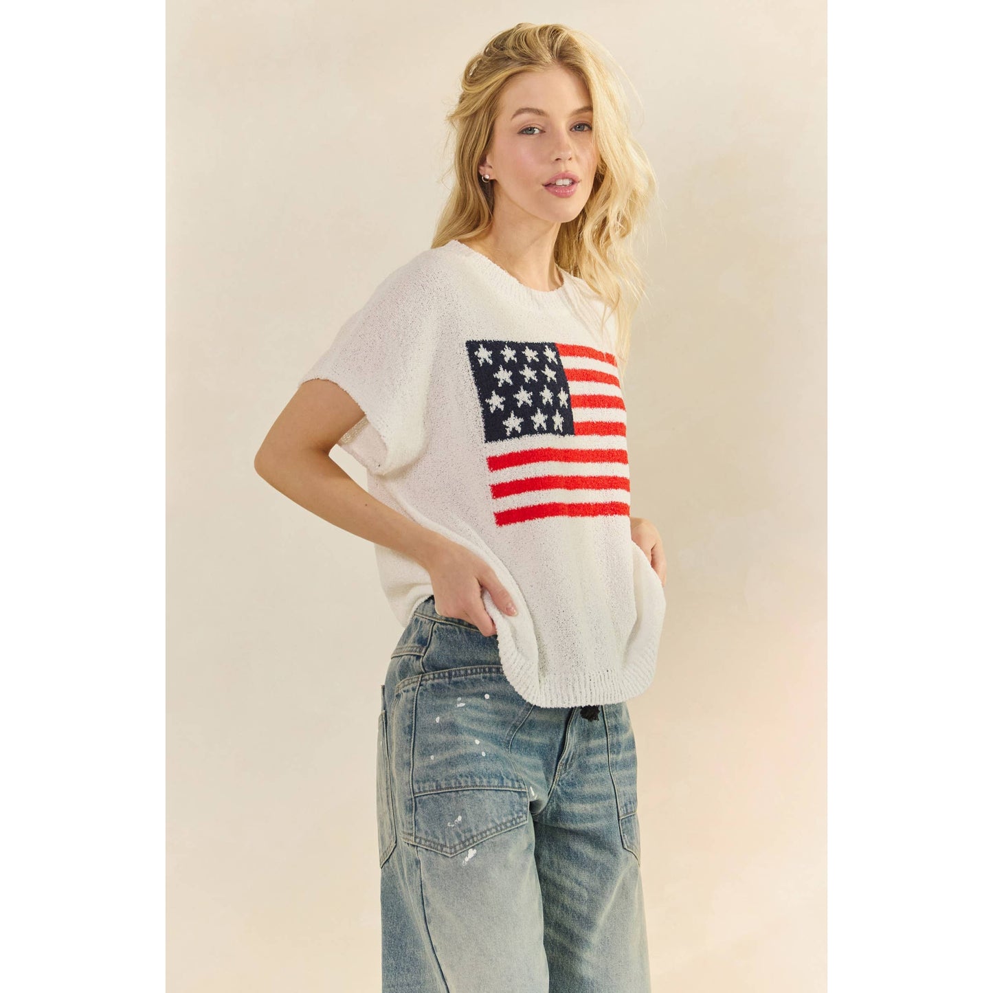 Anthem Sweater Short Sleeve Top