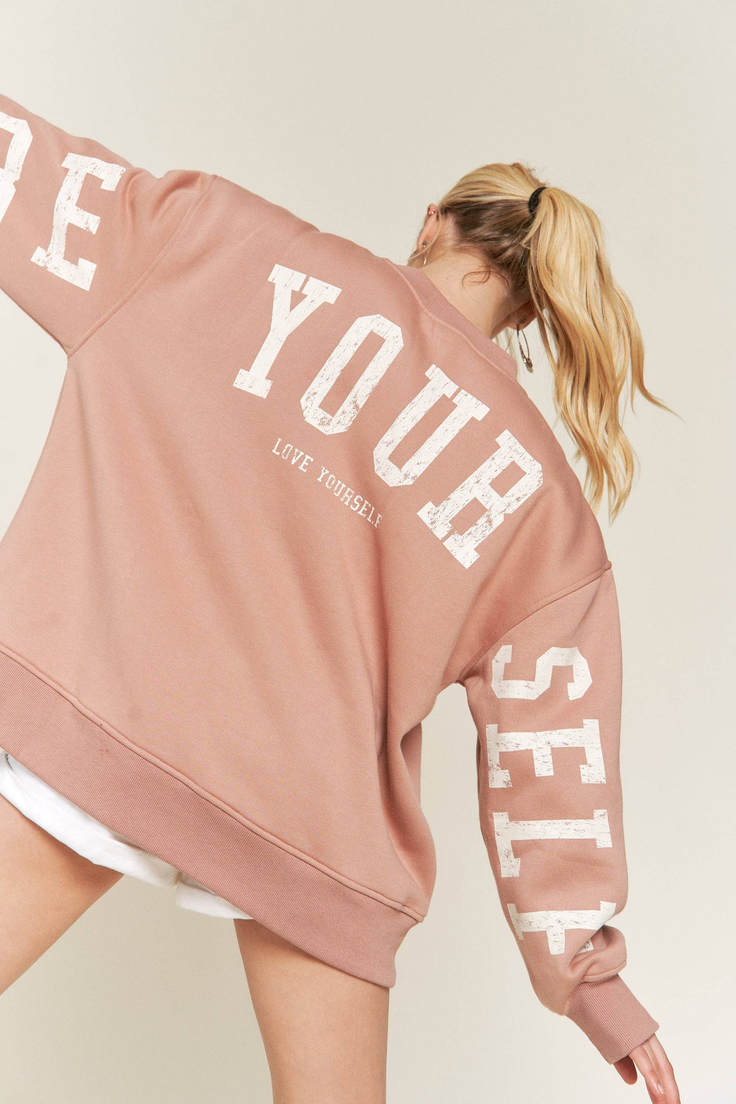 PLUS SIZE BE YOUR SELF SWEATSHIRT - JJT6144